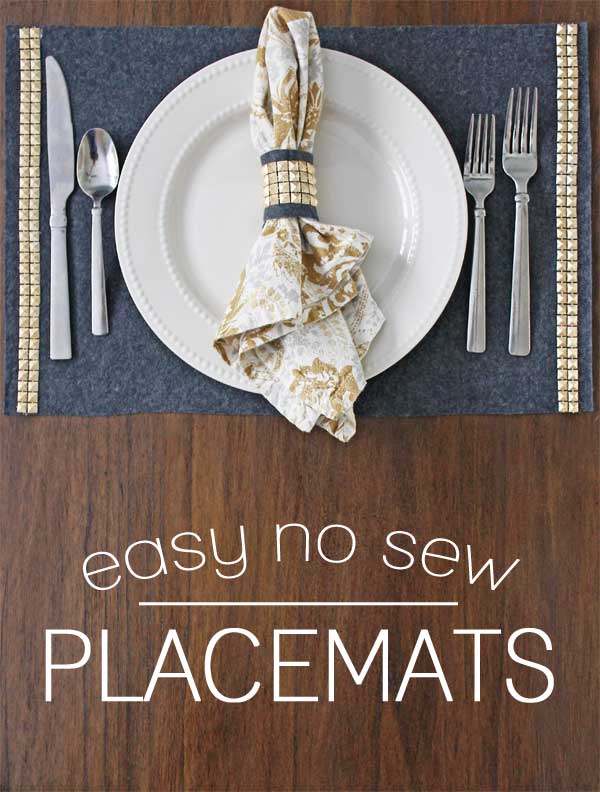 NO SEW PLACEMATS