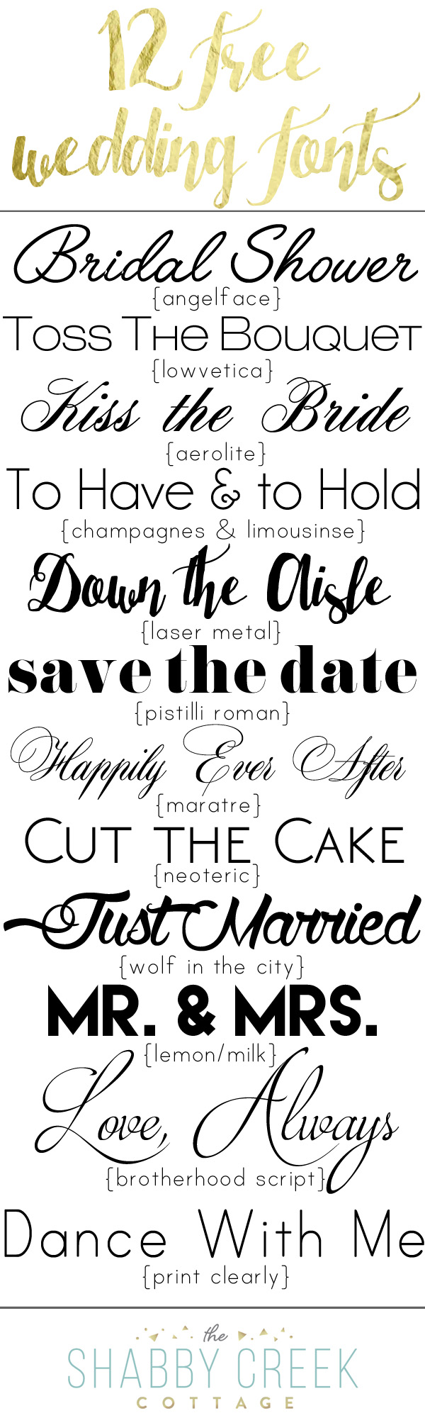 free wedding fonts for free