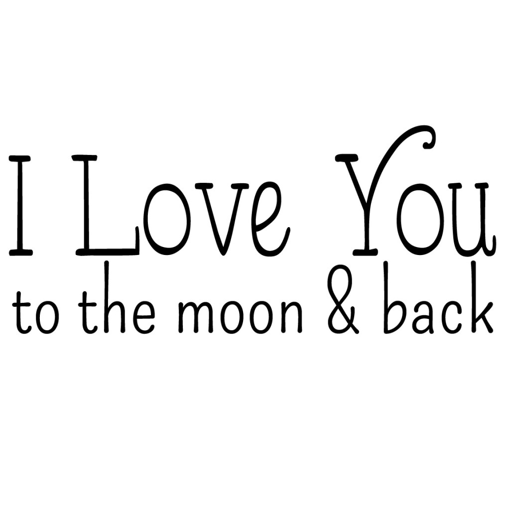 Download I love you to the moon and back pillow {free graphic for DIY}