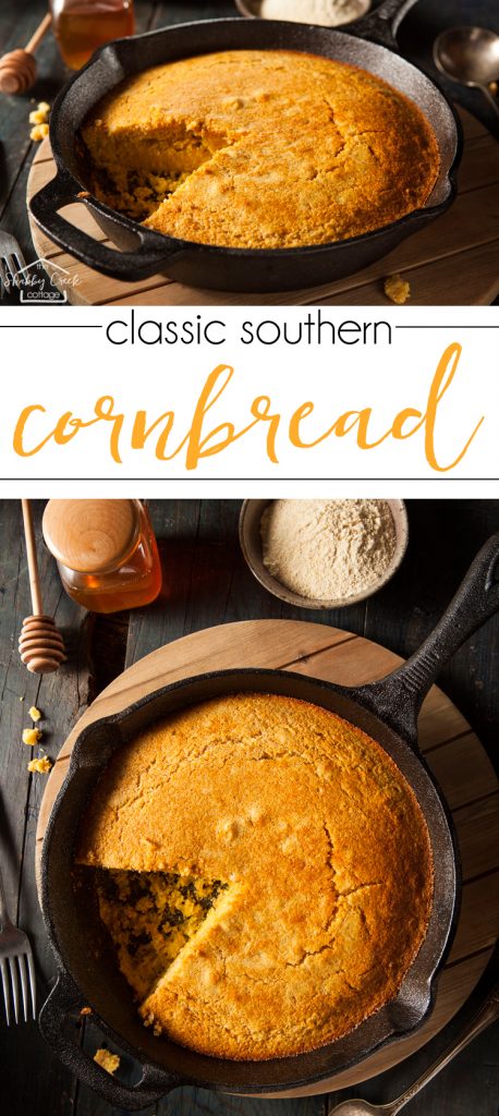 Southern Skillet Cornbread - Cooking with Curls